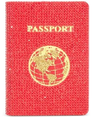 Judith Leiber Funda Para Pasaporte Traveler Con Cristales - Rosa