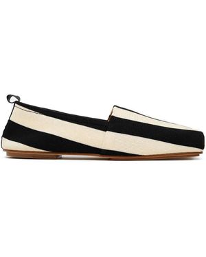 Jacquemus The Carré Striped Loafers - Black