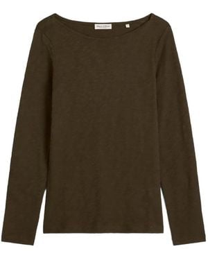 Marc O' Polo Submarine Long-Sleeve Boat-Neck T-Shirt - Green