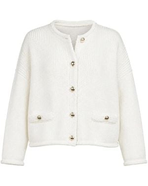 SABLYN Charlene Button-Up Cardigan - White