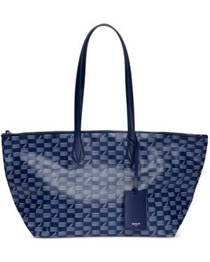 Moreau Medium Vogue Patterned Tote Bag - Blue
