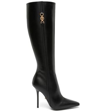 Versace Medusa '95 110Mm Leather Boots - Black