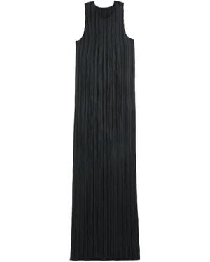 Pleats Please Issey Miyake Fitted Midi Dress - ブラック