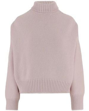 Sa Su Phi Long-Sleeve Roll-Neck Jumper - Pink