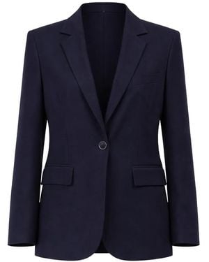 ODEEH Blazer À Revers Crantés - Blue