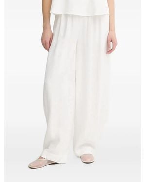 Gestuz Gerade Hose mit Kordelzug - Weiß