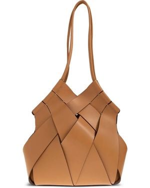 Ulla Johnson Charlotte Woven Leather Tote Bag - Brown