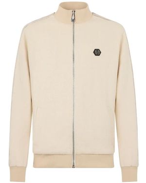 Philipp Plein Logo-Patch Sweatshirt - Natural