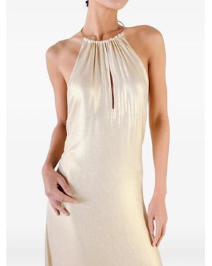 CHARLOTTA GANDOLFO Robe Longue Sans Manches À Dos Nu - White