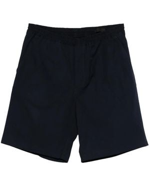 Prada Short À Taille Élastiquée - Bleu