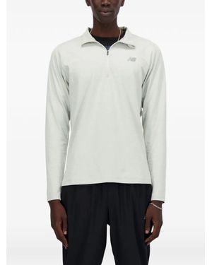 New Balance Quarter-Zip Sweatshirt - White