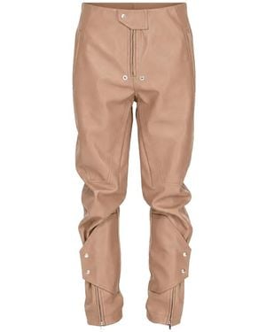 Rick Owens Pantalones Con Detalle De Cremalleras - Neutro