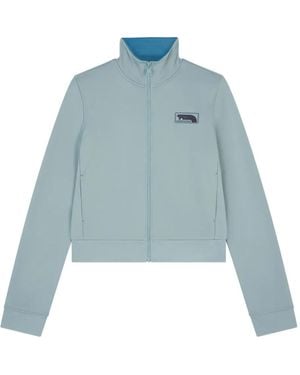 Maison Kitsuné Badge Zip Jacket - Blue