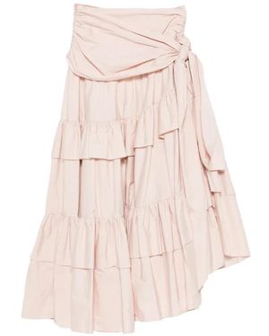 Chloé Ruffled Tiered Maxi Skirt - Pink