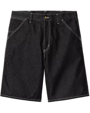 Carhartt Simple Contrast-Stitch Shorts - Black