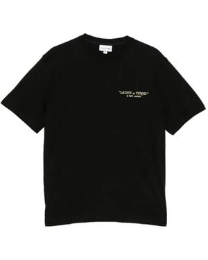 Lacoste Embroidered Cotton T-Shirt - Black