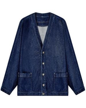 Giorgio Armani Front-Pocket Denim Jacket - Blue