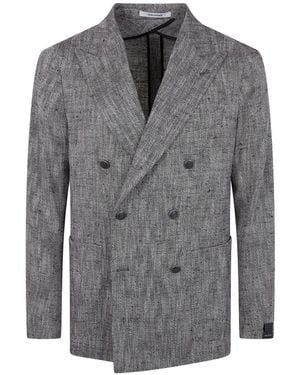 Tagliatore Double-Breasted Blazer - Grey