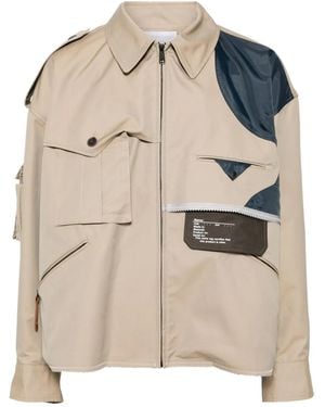 Kolor Patchwork Jacket - Natural