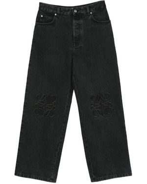 Loewe Anagram-Embroidered Jeans - White
