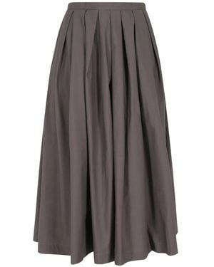 Roberto Collina Pleated Midi Skirt - Grey