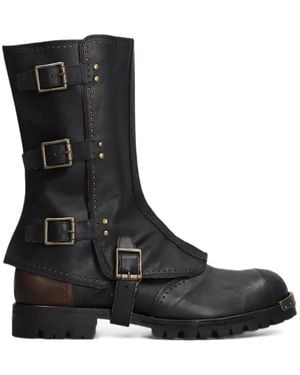Ziggy Chen Stiefel Mit Schnallenverschluss - Schwarz