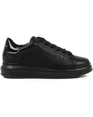 Karl Lagerfeld Kapri Embossed-Logo Sneakers - Black