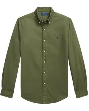 Polo Ralph Lauren Long-Sleeves Cotton Shirt - Green