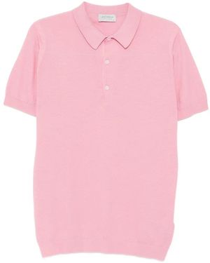 John Smedley Roth Polo Shirt - Pink