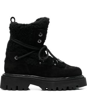 Casadei Suede Ankle Boots - Black