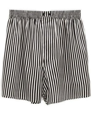 Petar Petrov Stripe Shorts - Black