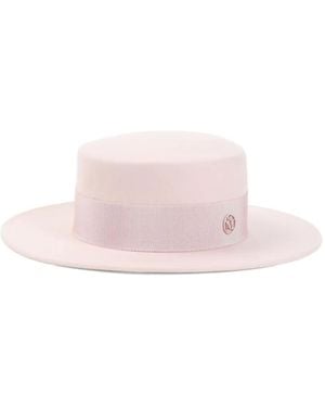 MAISON MICHEL ハット グレイッシュピンク Our Fabric Hats Pink - Maison Michel Paris