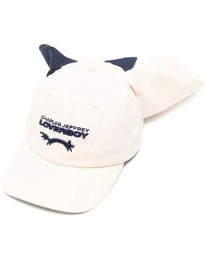 Charles Jeffrey Colour Block Bunny Cap - White