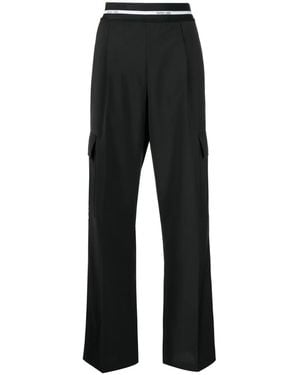 Helmut Lang ハイウエスト カーゴパンツ - ブラック