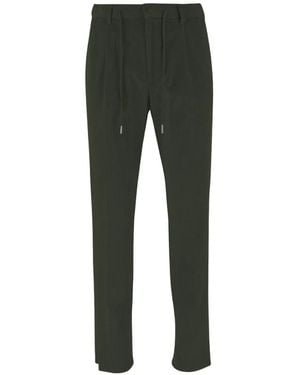 Tagliatore Ribbed Drawstring Trousers - Grey