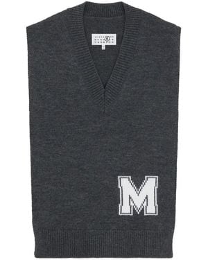 MM6 by Maison Margiela イニシャル スカーフ - ブラック