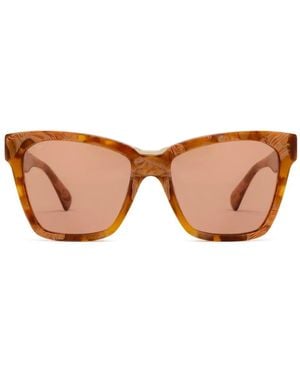 Max Mara Eyewear Occhiali Da Sole Spark3 Squadrati - Marrone