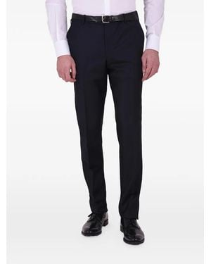 Dell'Oglio Pressed-Crease Tailored Trousers - Blue
