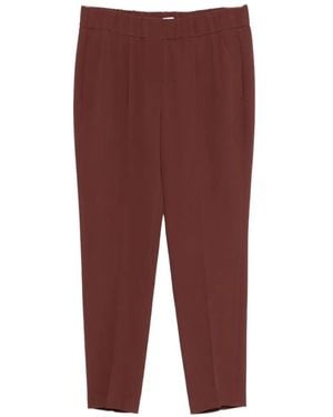 Brunello Cucinelli Silk And Acetate Crêpe Cady Tailored Jogger Trousers