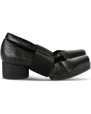 Uma Wang Ballerina Leather Court Shoes - Black