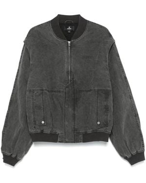 Represent Inset Sleeve Bomber Jacket - Black