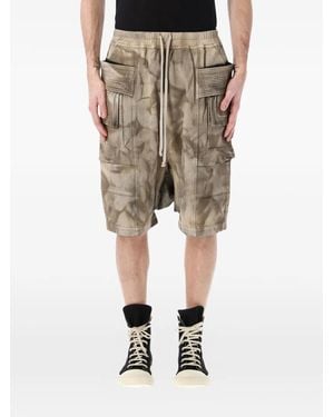 Rick Owens Creatch Cargo Shorts - Natural