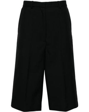 Viktor & Rolf Low-Rise Tailored Boy Shorts - Black