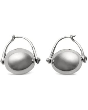 Annika Inez Spherical-Charm Earrings - Metallic