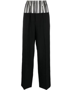 Fendi Broek Met Vlakken - Zwart