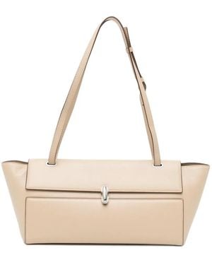SAVETTE Symmetry Trapeze Shoulder Bag - Natural