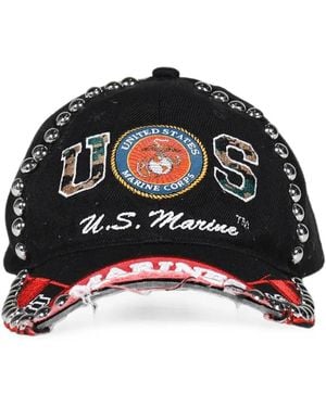 Joshua J Casquette À Détail De Patch - Noir