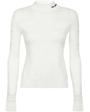 Karl Lagerfeld ロゴ トップ - ホワイト