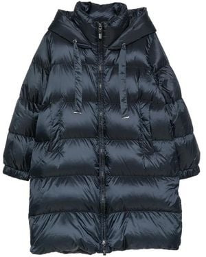 Max Mara Marte Hooded Puffer Coat - Blue