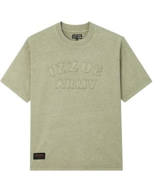 Izzue Logo-Appliqué T-Shirt - Green